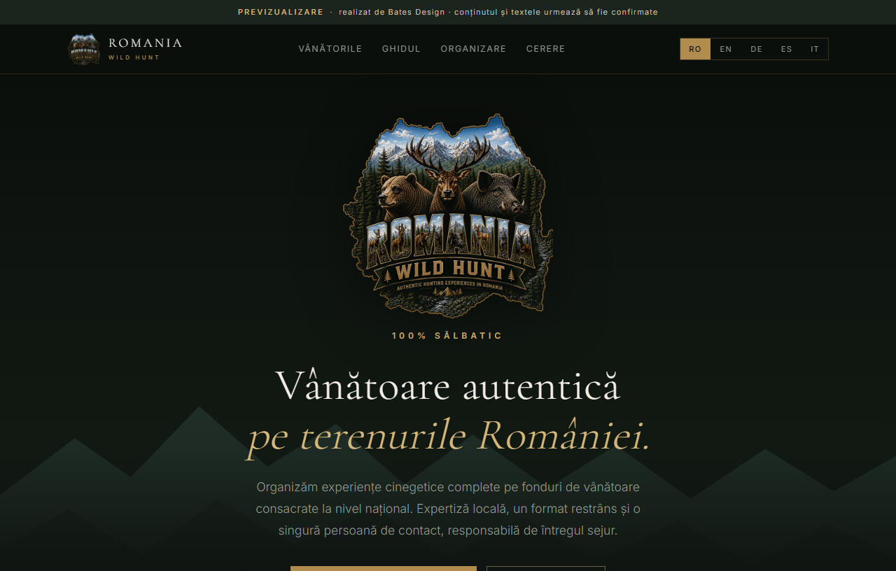 Romania Wild Hunt site