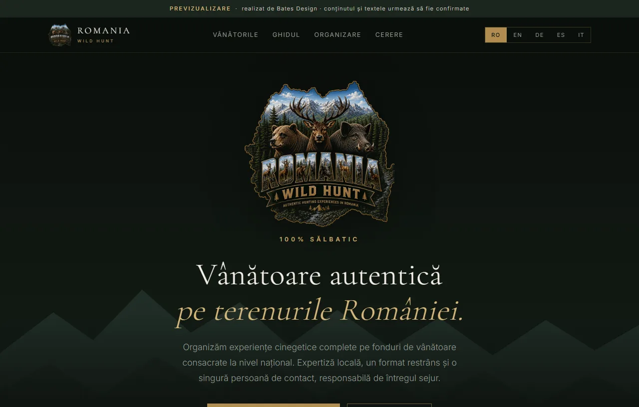 Romania Wild Hunt site